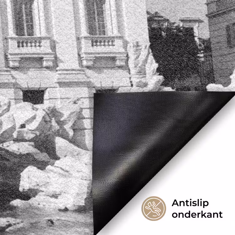 Deurmat - Fontein - Beelden - Architectuur - Zwart-wit — 6