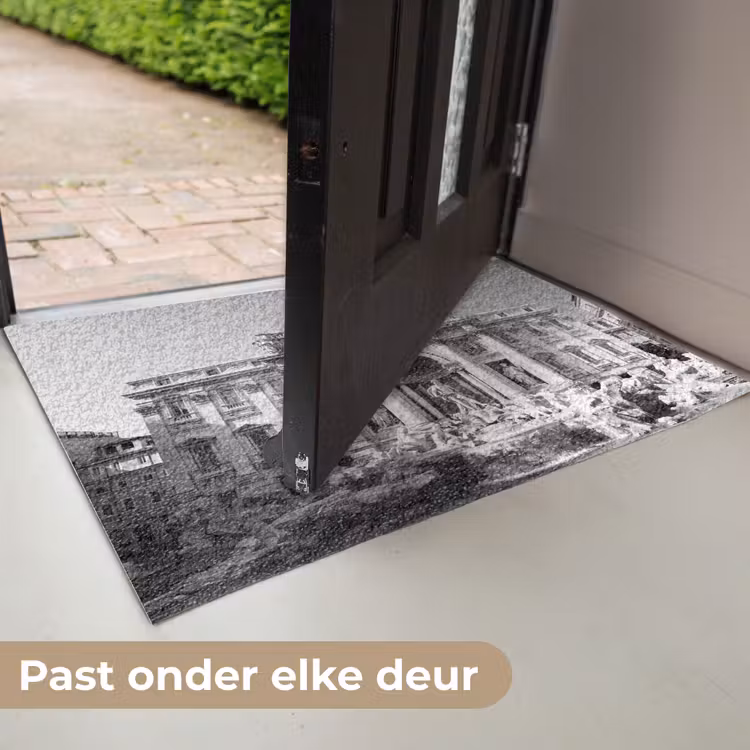 Deurmat - Fontein - Beelden - Architectuur - Zwart-wit — 7