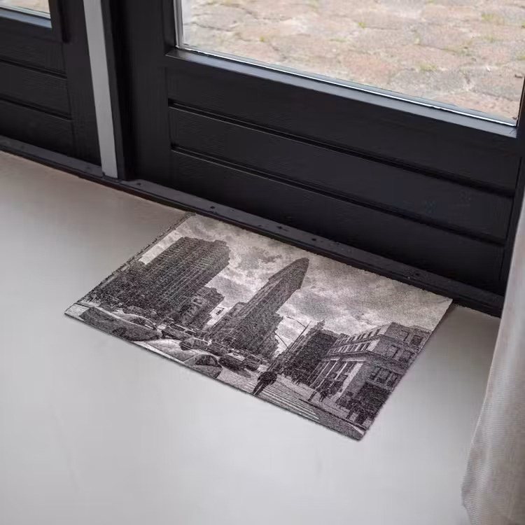 Deurmat - Gebouw - Hoogbouw - Stad - Architectuur - Zwart-wit — 2