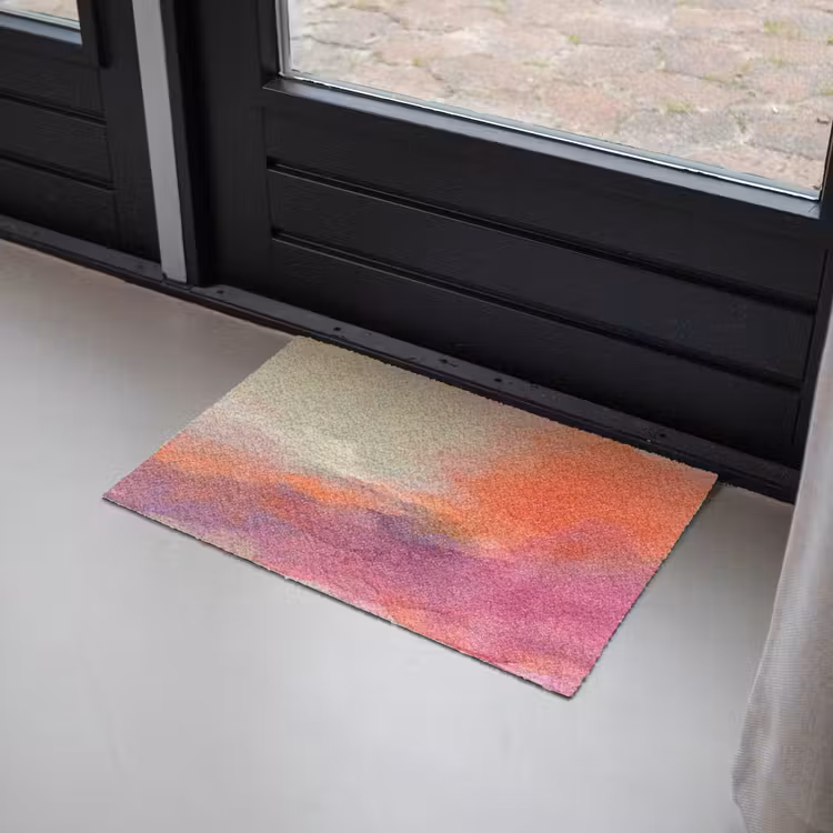 Deurmat - Kunst - Vloeiend - Overgangen - Oranje — 2