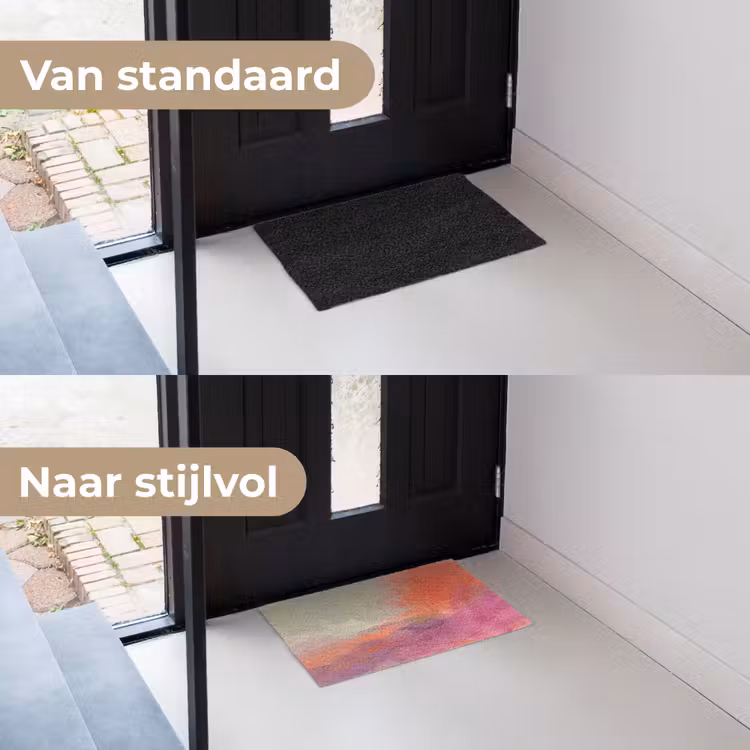 Deurmat - Kunst - Vloeiend - Overgangen - Oranje — 3