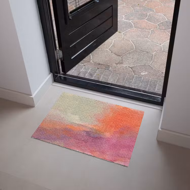 Deurmat - Kunst - Vloeiend - Overgangen - Oranje — 4