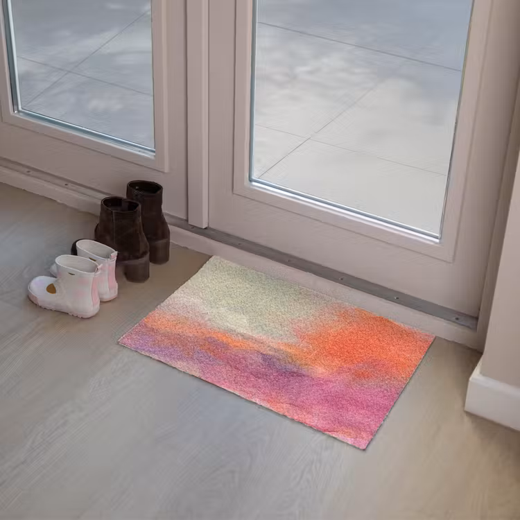 Deurmat - Kunst - Vloeiend - Overgangen - Oranje — 8