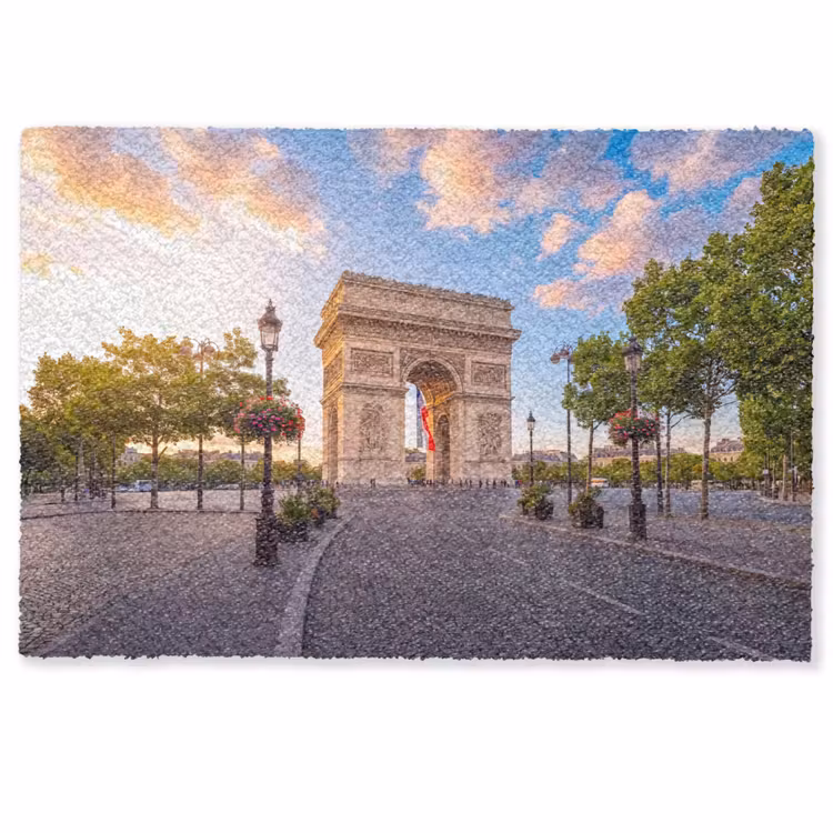 Deurmat - Monument - Parijs - Zonsondergang - Architectuur - Goud — 1