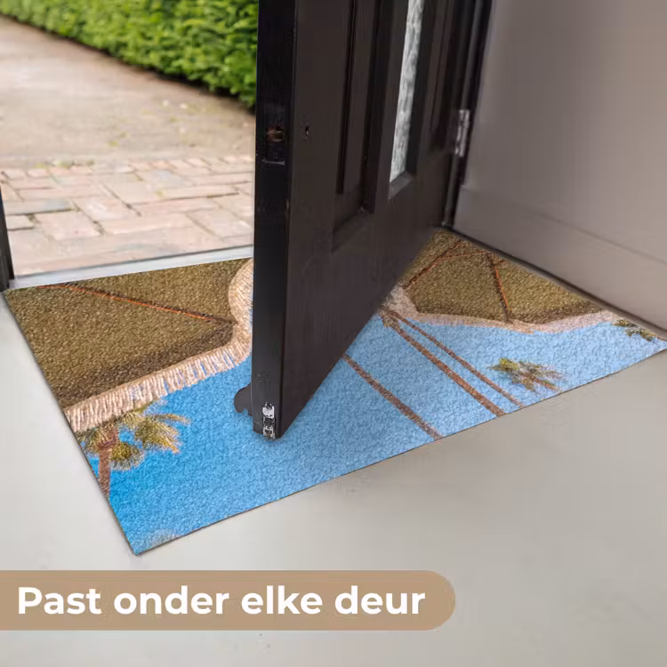 Deurmat - Parasol - Groen - Franjes - Zomer - Tropisch — 7