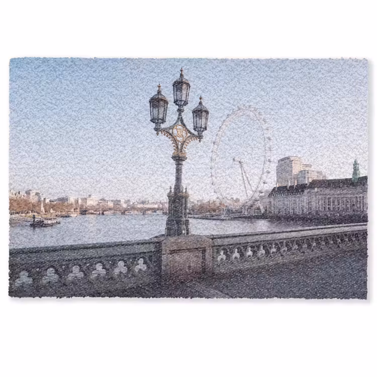 Deurmat - Reuzenrad - Londen - Stad - Architectuur - Brug — 1