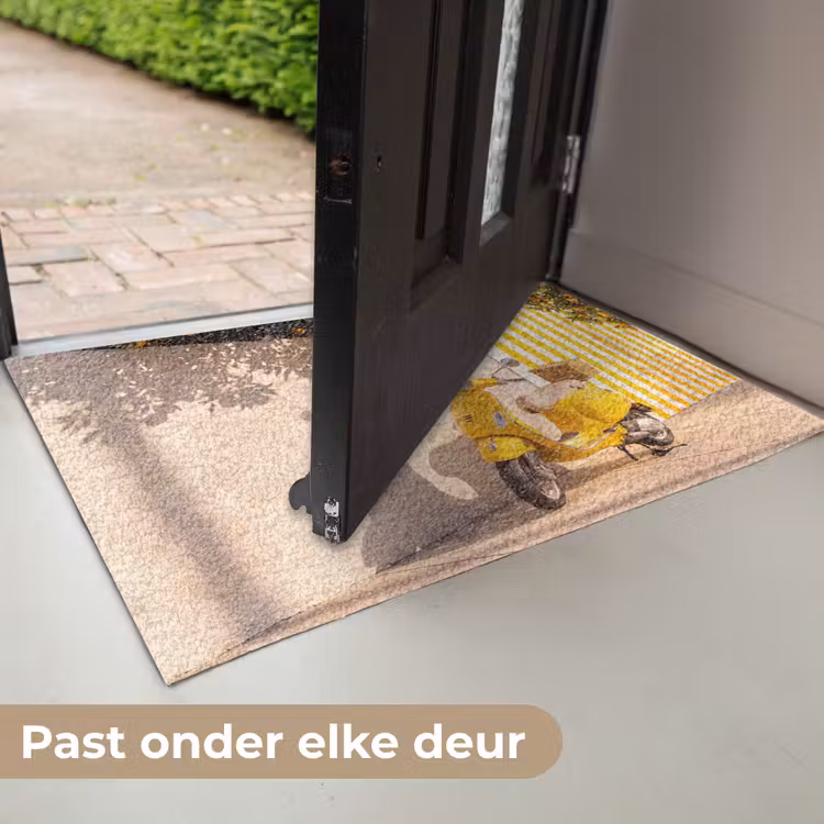 Deurmat - Scooter - Natuur - Zomer - Geel - Mediterraan — 7