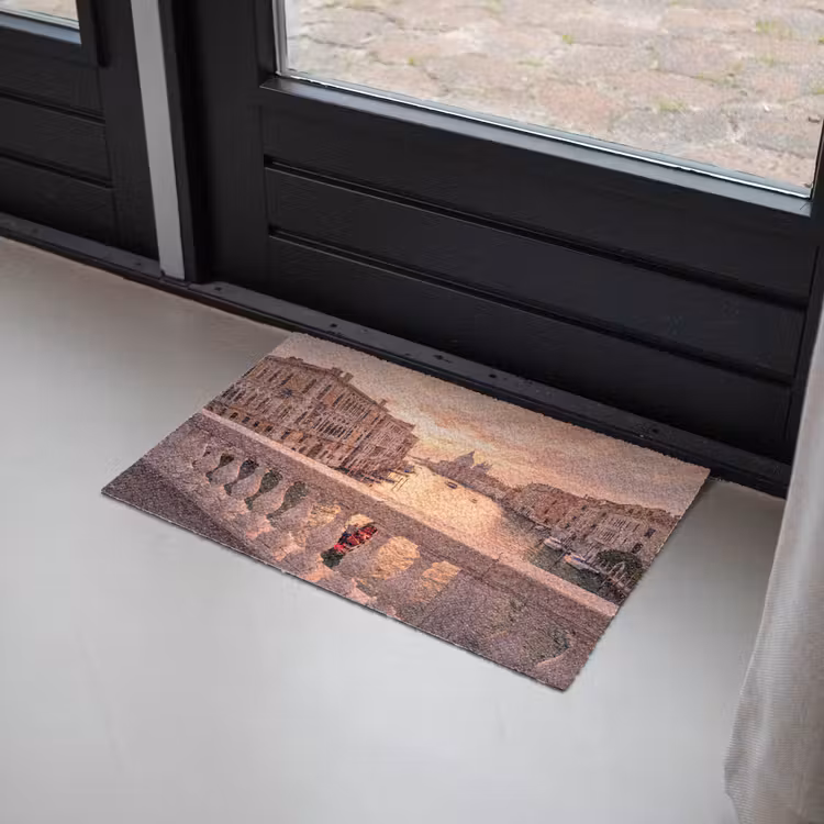 Deurmat - Stad - Venetië - Kanaal - Zonsopgang - Architectuur - Goud — 2