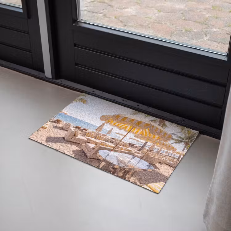 Deurmat - Strand - Ligbedden - Vakantie - Modern - Geel — 2