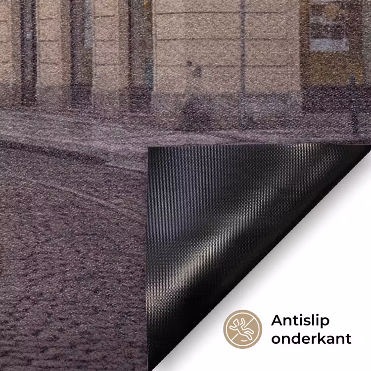 Deurmat - Tram - Straat - Stadsgezicht - Klassiek - Rood — 6