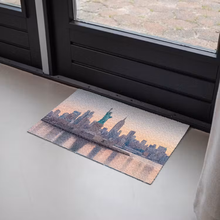 Deurmat - Vrijheidsbeeld - New York - Zonsopgang - Stad - Architectuur — 2