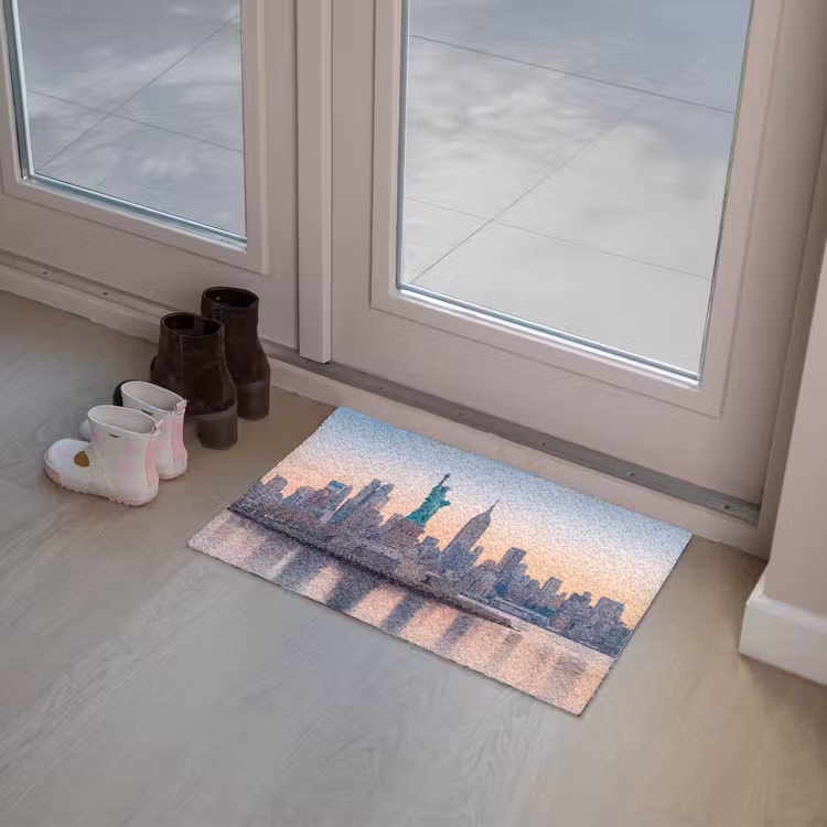 Deurmat - Vrijheidsbeeld - New York - Zonsopgang - Stad - Architectuur — 8