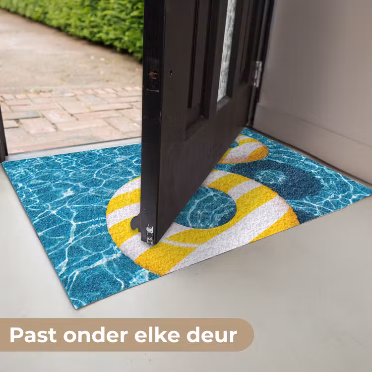 Deurmat - Zwembad - Zwembanden - Zomer - Geel - Blauw — 7