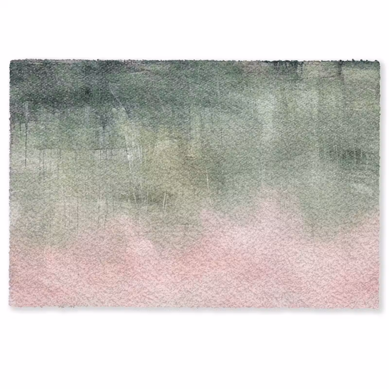 Deurmat - Kunst - Abstract - Modern - Groen - Roze — 1