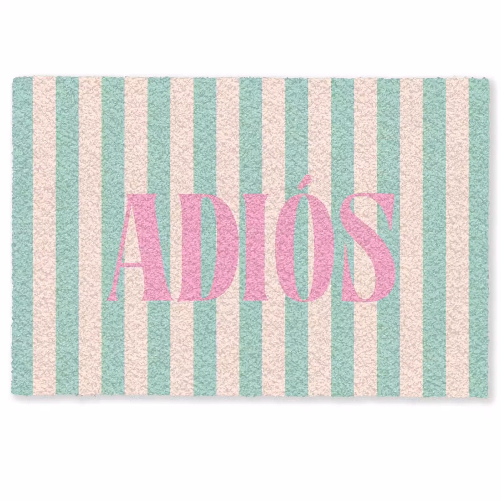 Deurmat - Groen - Strepen - Roze - Adiós — 1