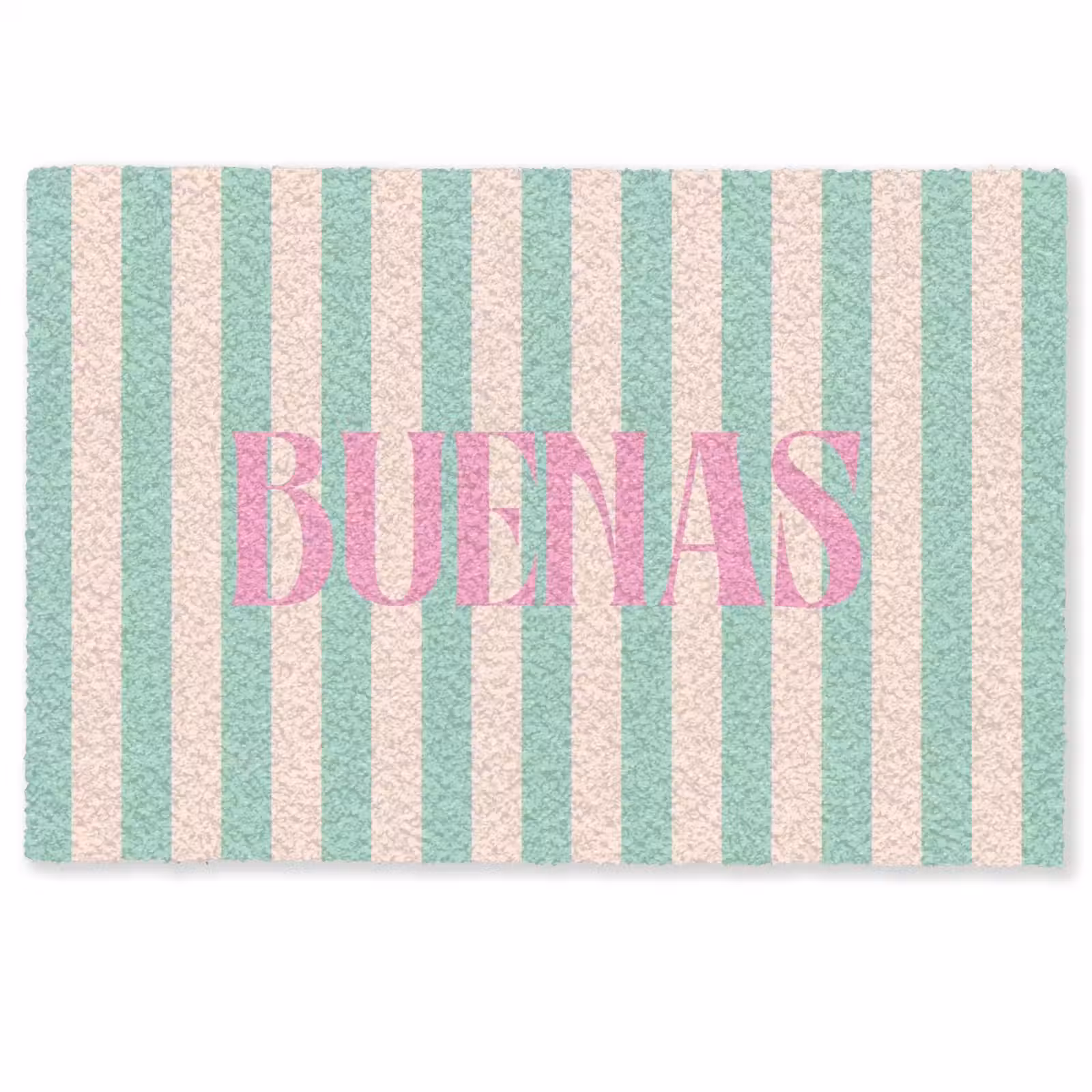 Deurmat - Roze - Groen - Strepen - Buenas — 1