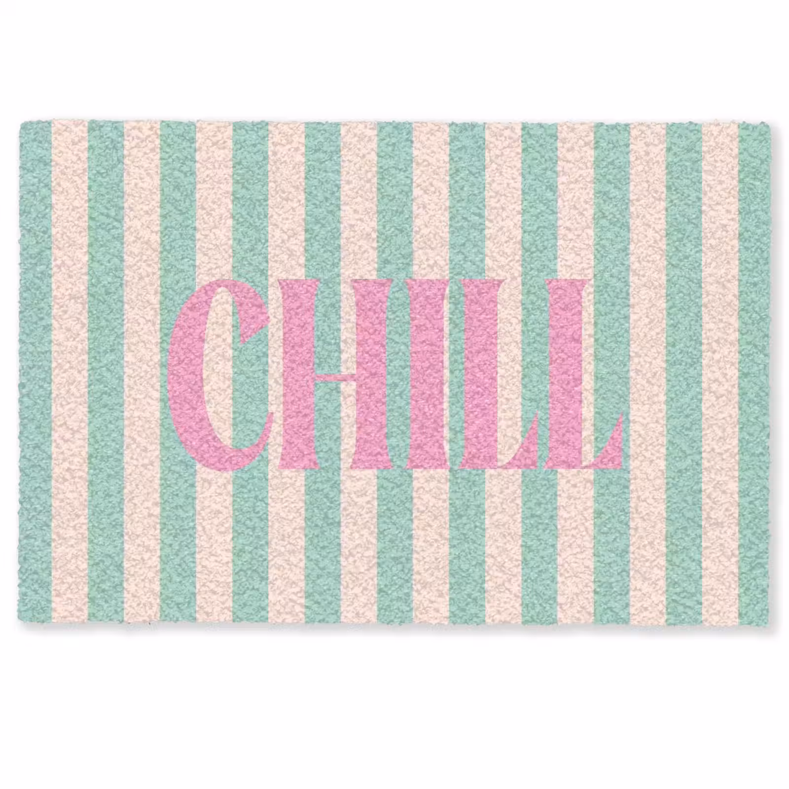Deurmat - Roze - Groen - Strepen - Chill — 1