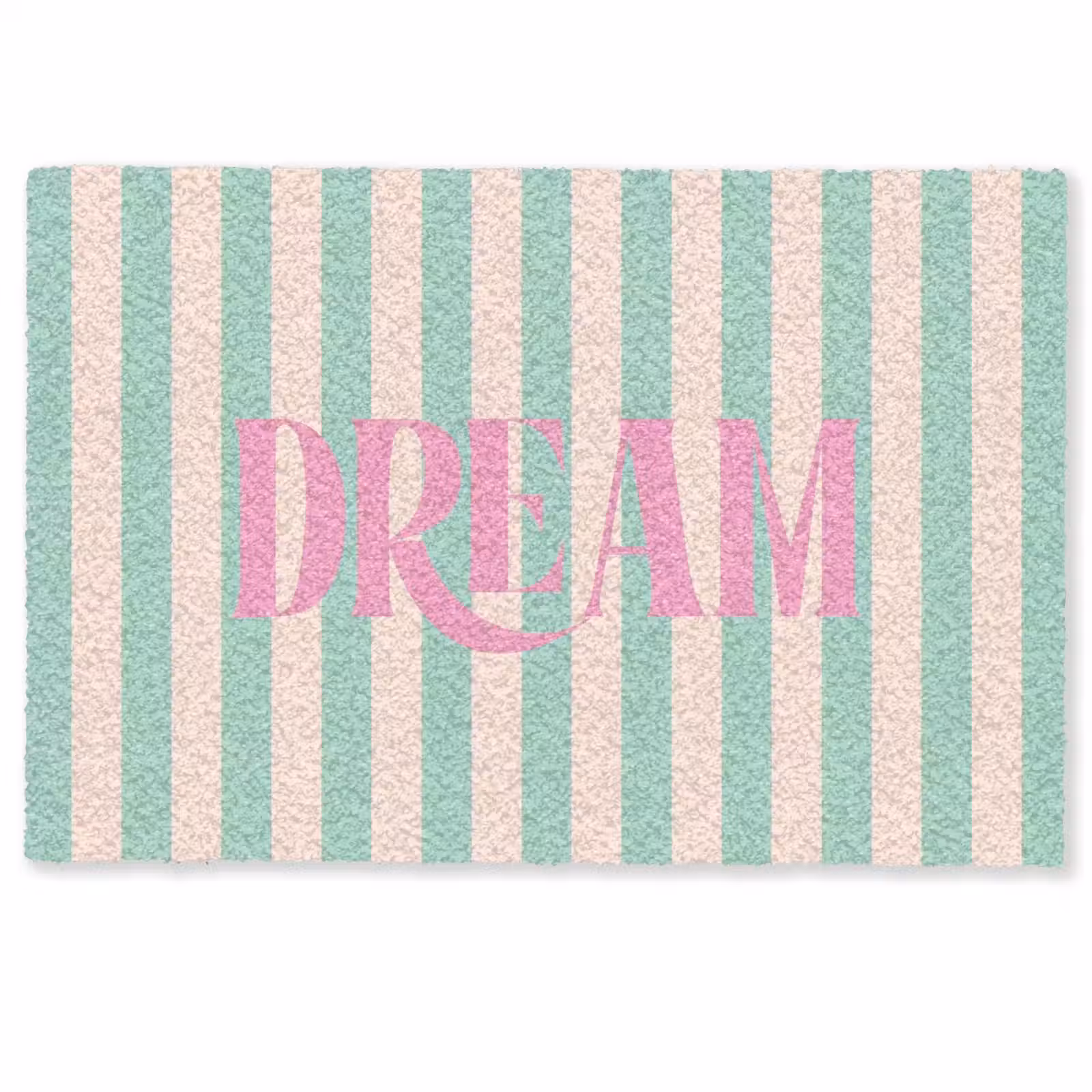 Deurmat - Roze - Groen - Strepen - Dream — 1