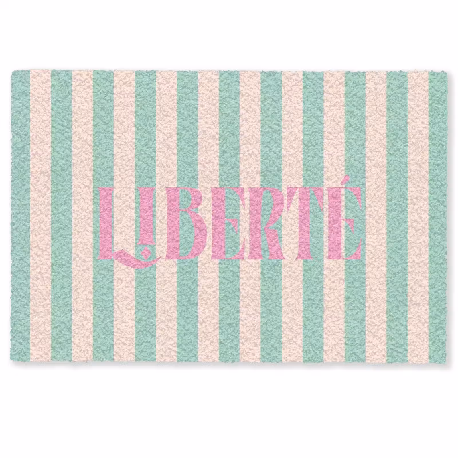 Deurmat - Roze - Groen - Strepen - Liberté — 1