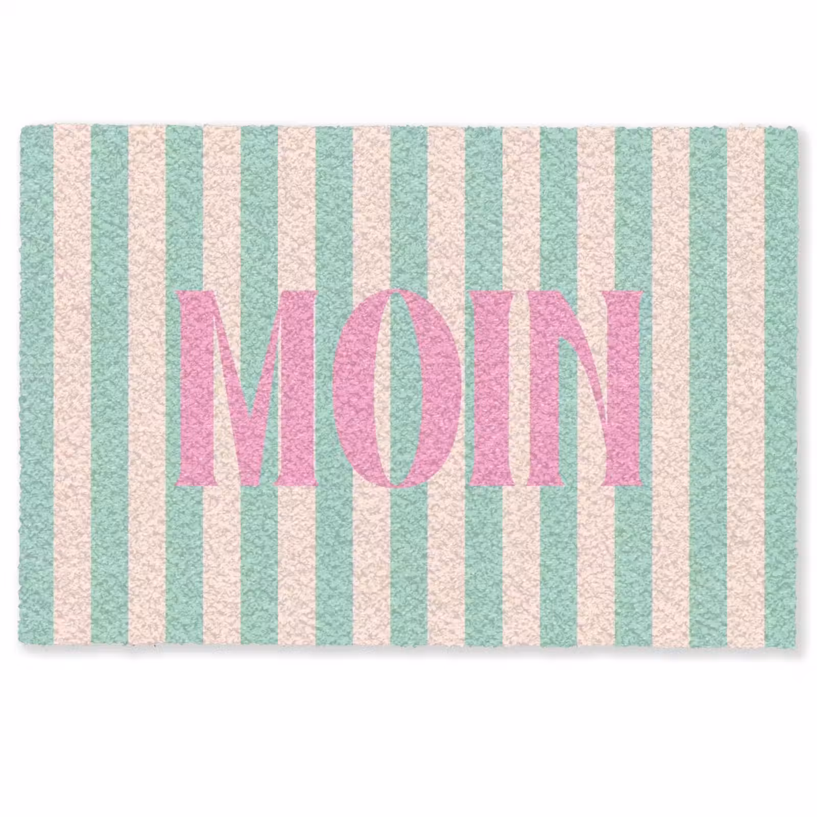 Deurmat - Roze - Groen - Strepen - Moin — 1