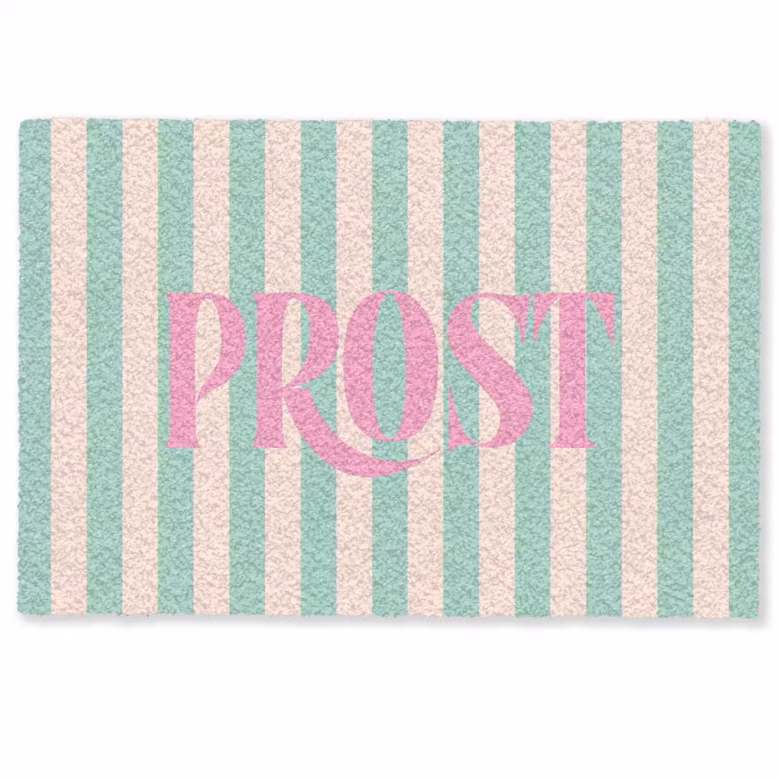 Deurmat - Roze - Groen - Strepen - Prost — 1