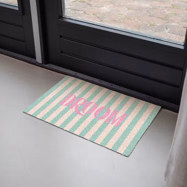 Deurmat - Roze - Groen - Strepen - Droom — 2