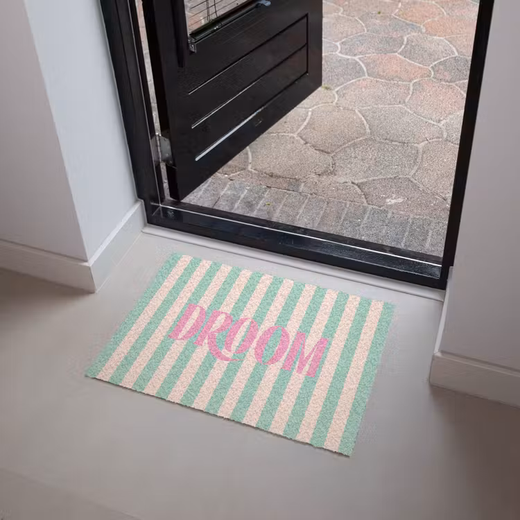 Deurmat - Roze - Groen - Strepen - Droom — 4