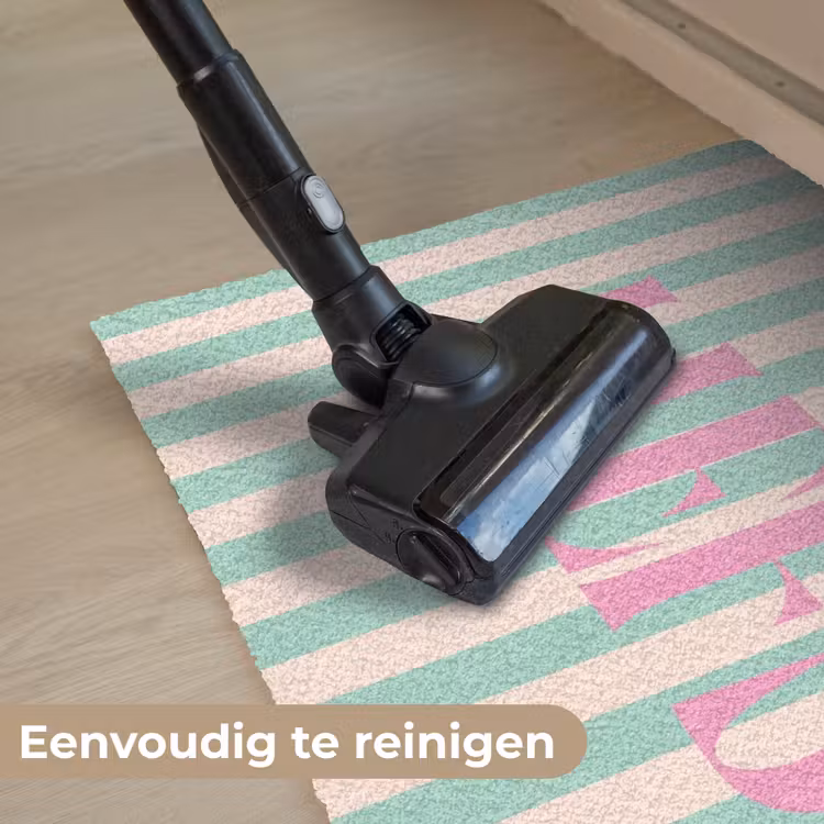 Deurmat - Roze - Groen - Strepen - Liefs — 9