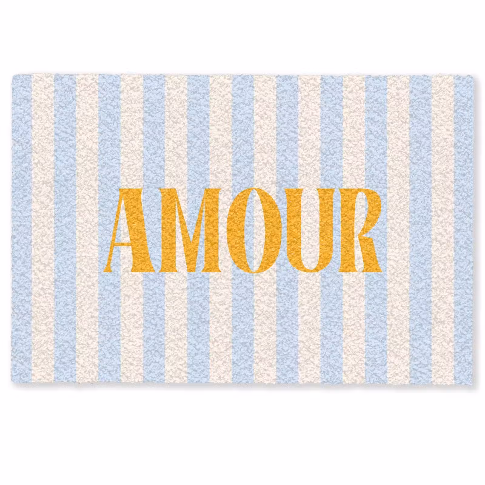Deurmat - Oranje - Blauw - Strepen - Amour — 1