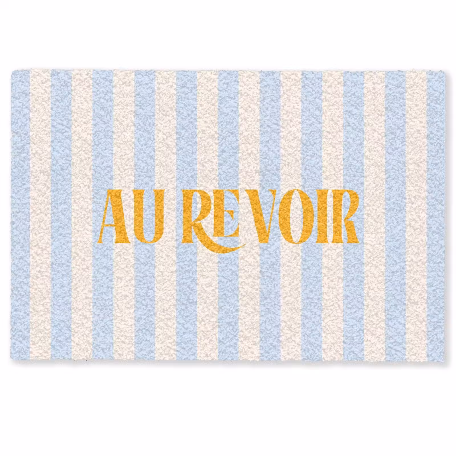 Deurmat - Oranje - Blauw - Strepen - Au revoir — 1