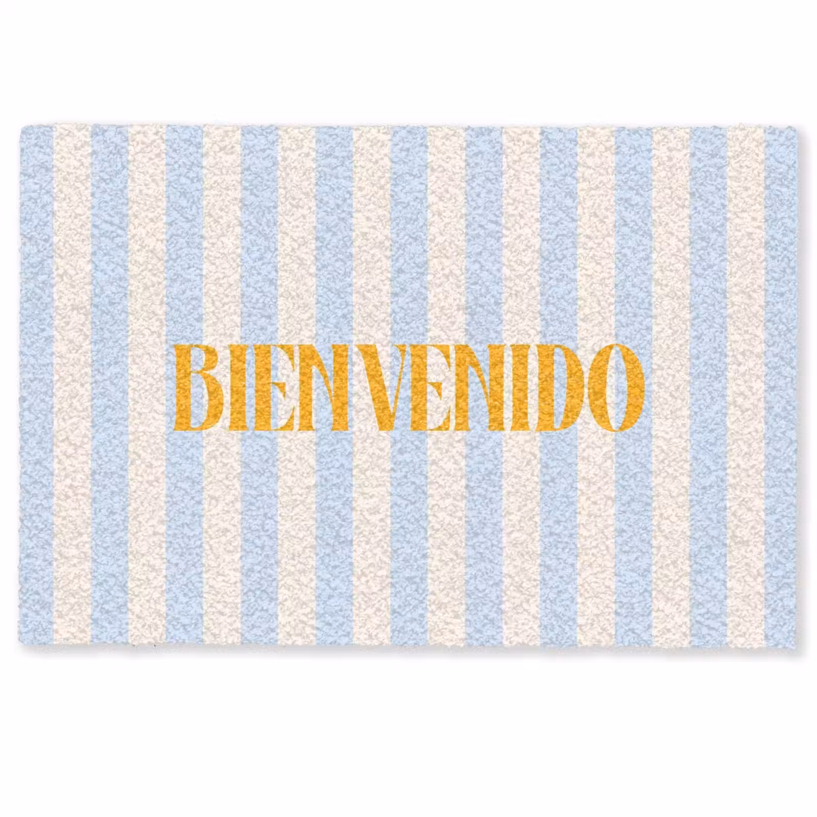 Deurmat - Oranje - Blauw - Strepen - Bienvenido — 1