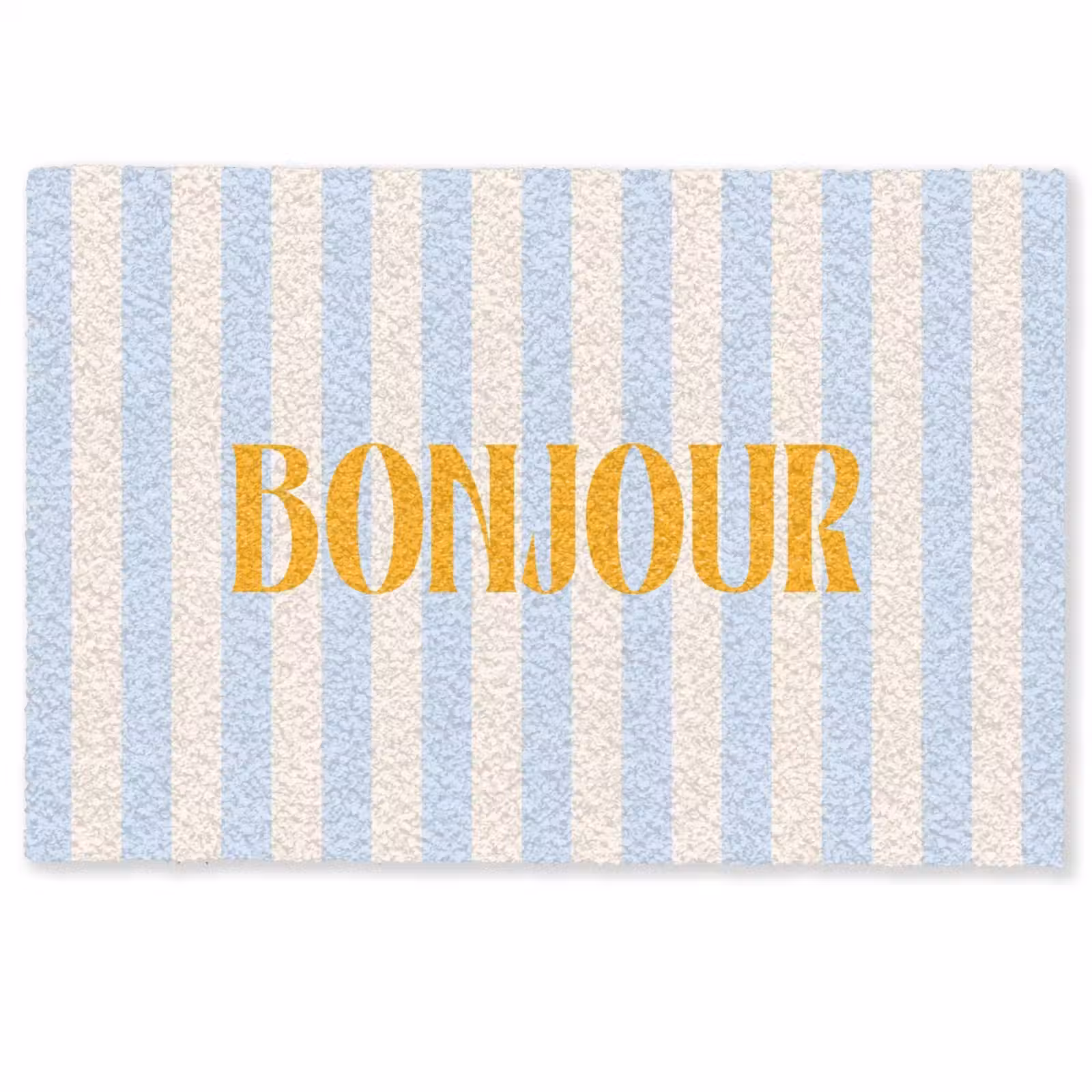 Deurmat - Oranje - Blauw - Strepen - Bonjour — 1