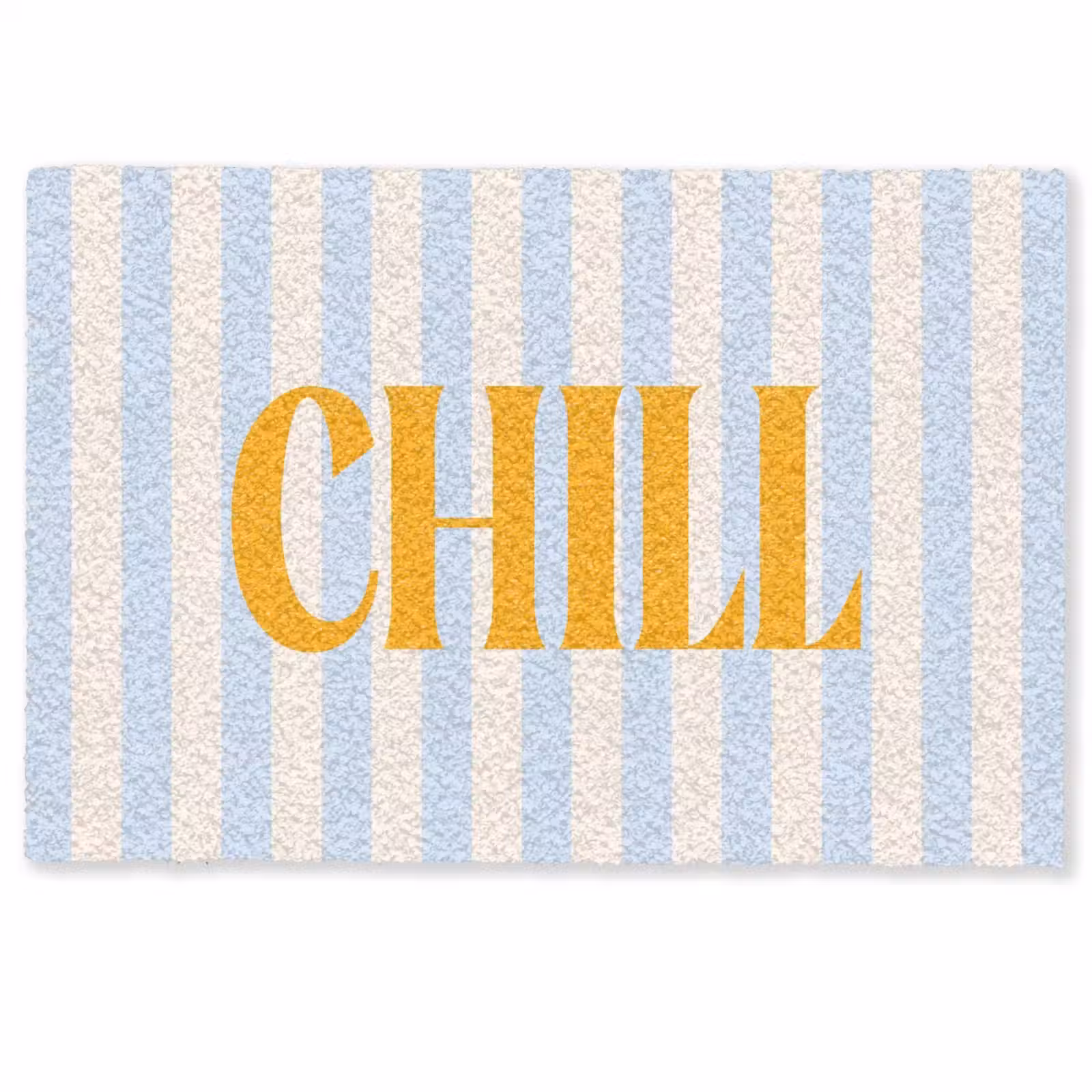 Deurmat - Oranje - Blauw - Strepen - Chill — 1
