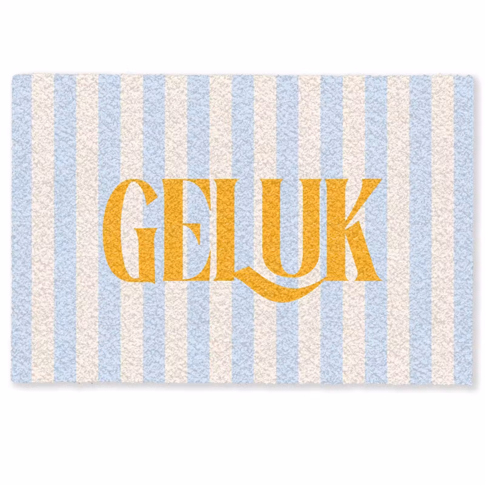 Deurmat - Oranje - Blauw - Strepen - Geluk — 1