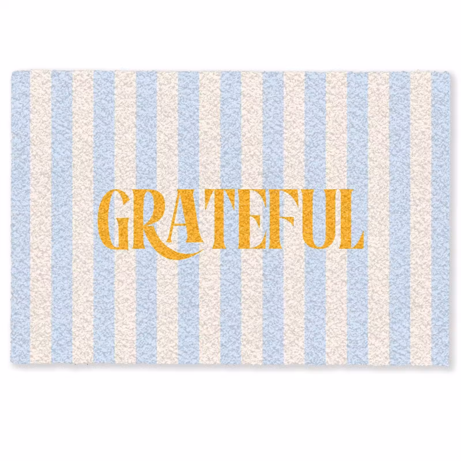 Deurmat - Oranje - Blauw - Strepen - Grateful — 1