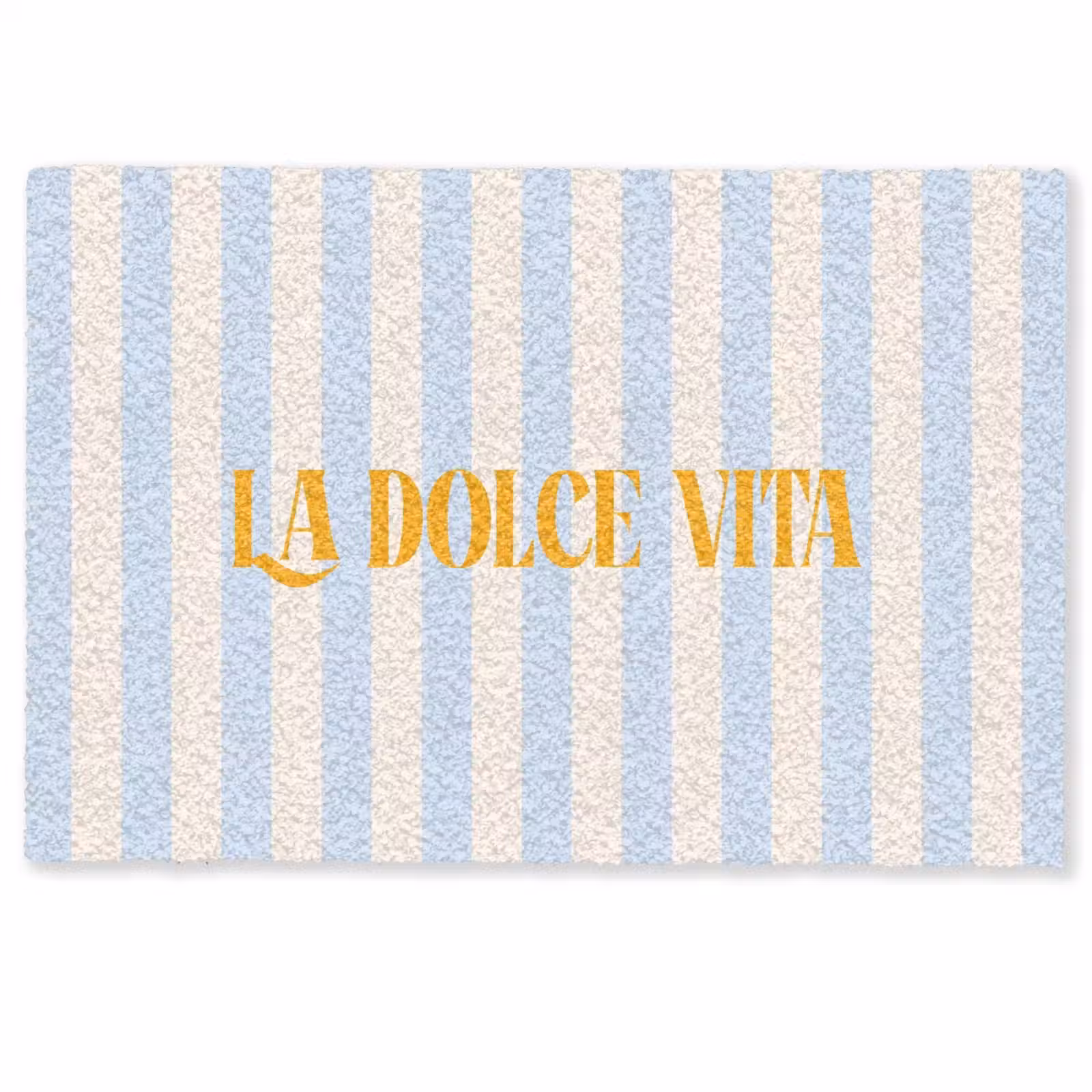 Deurmat - Oranje - Blauw - Strepen - La dolce vita — 1