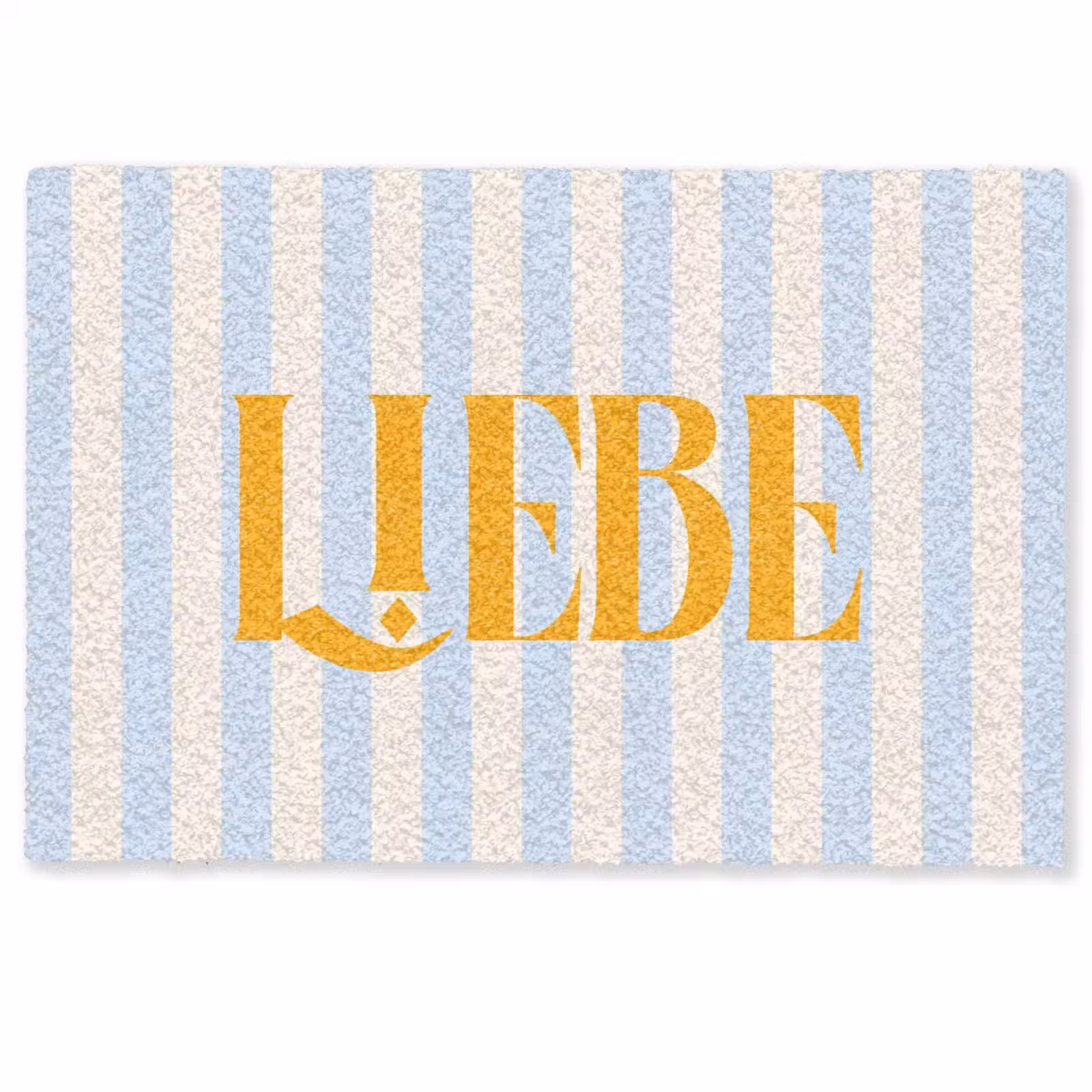 Deurmat - Oranje - Blauw - Strepen - Liebe — 1
