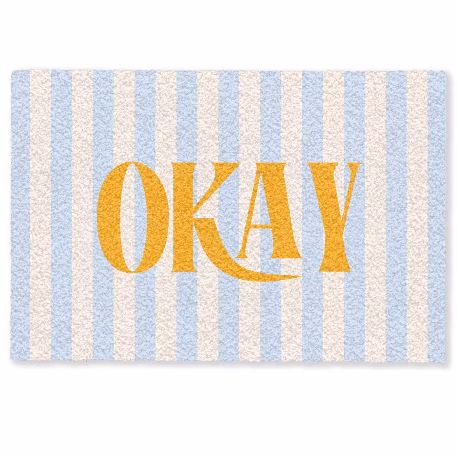 Deurmat - Oranje - Blauw - Strepen - Okay — 1