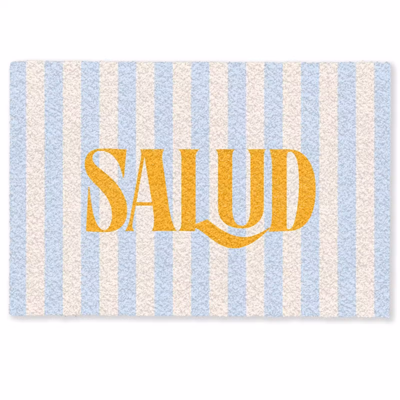 Deurmat - Oranje - Blauw - Strepen - Salud — 1