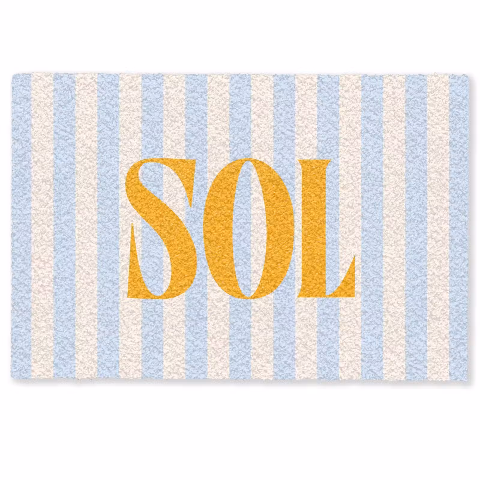 Deurmat - Oranje - Blauw - Strepen - Sol — 1