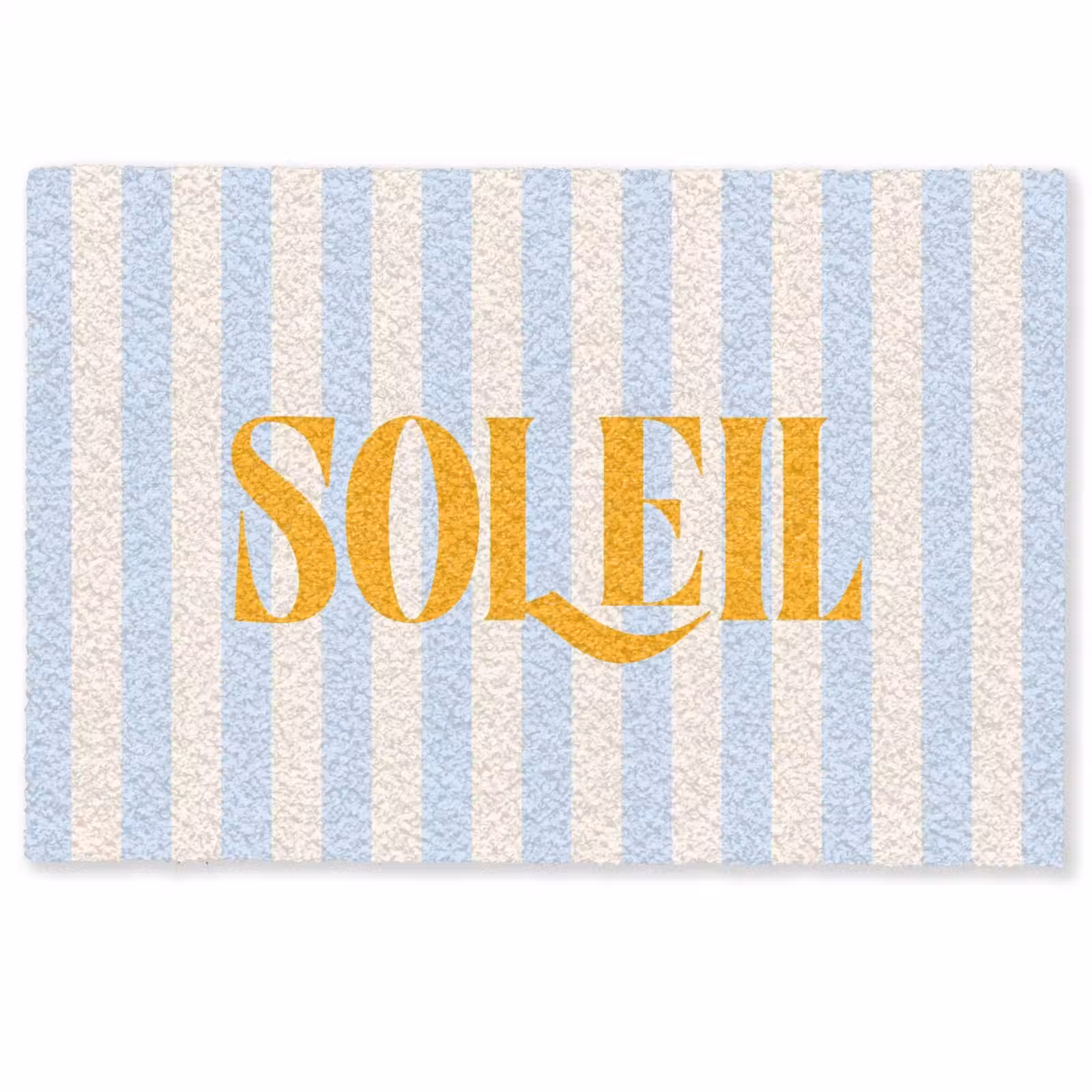 Deurmat - Oranje - Blauw - Strepen - Soleil — 1