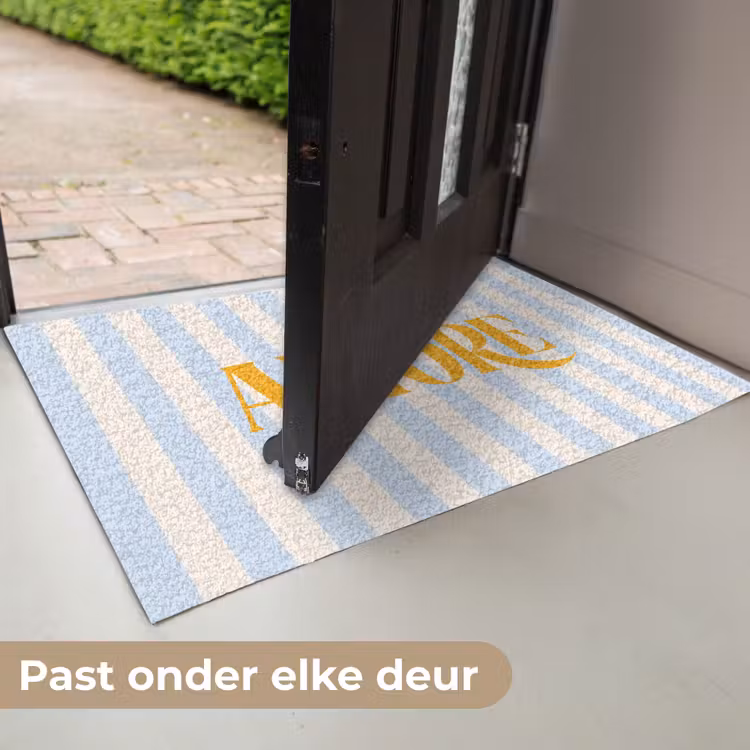 Deurmat - Oranje - Blauw - Strepen - Amore — 7