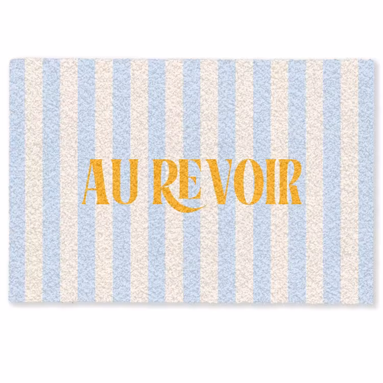 Deurmat - Oranje - Blauw - Strepen - Au revoir — 1