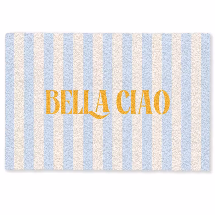 Deurmat - Oranje - Blauw - Strepen - Bella ciao — 1