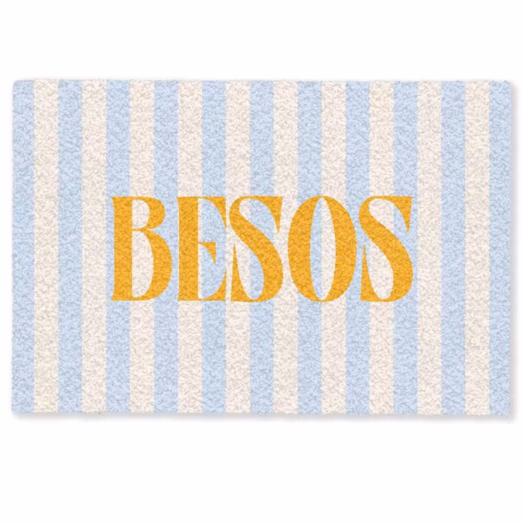 Deurmat - Oranje - Blauw - Strepen - Besos — 1