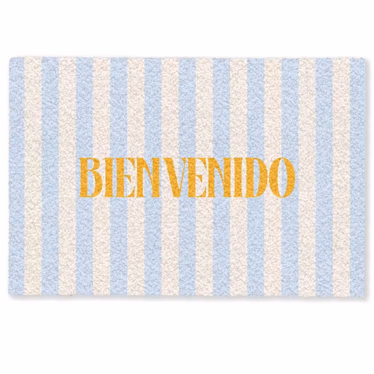 Deurmat - Oranje - Blauw - Strepen - Bienvenido — 1