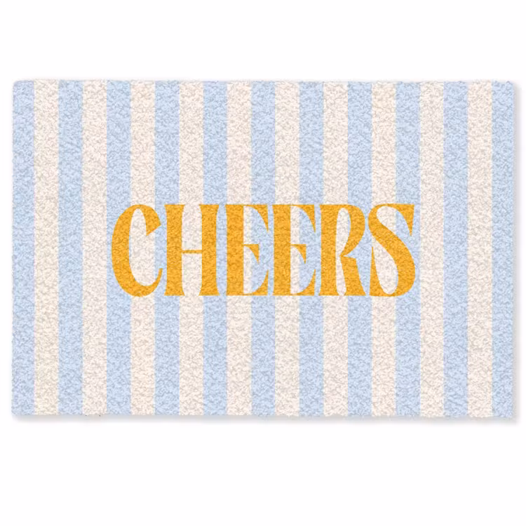 Deurmat - Oranje - Blauw - Strepen - Cheers — 1