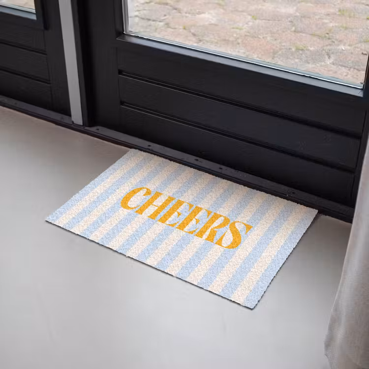 Deurmat - Oranje - Blauw - Strepen - Cheers — 2