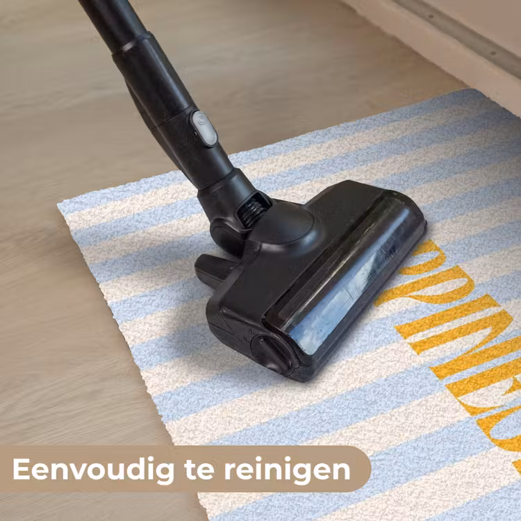 Deurmat - Oranje - Blauw - Strepen - Happiness — 9