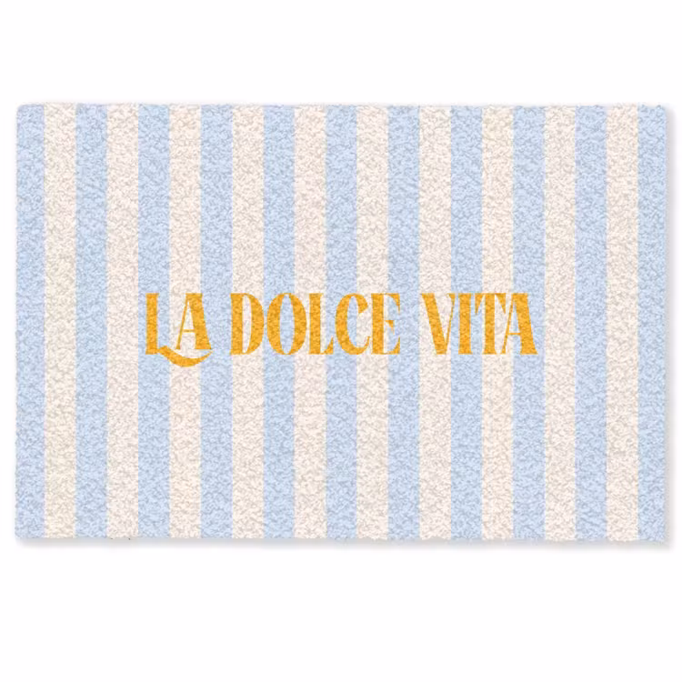 Deurmat - Oranje - Blauw - Strepen - La dolce vita — 1